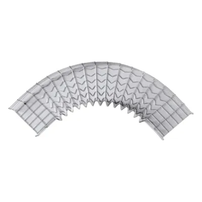 Curva Pre-Fabricada Horizontal de 90° con medidas de 105 mm de Peralte y 200 mm Ancho (105/200 mm)