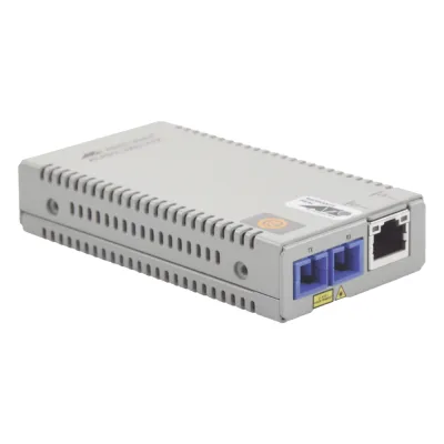 Convertidor de medios Gigabit Ethernet a fibra óptica, conector SC, monomodo (SMF), versión TAA (Trade Agreement Act), 10 Km