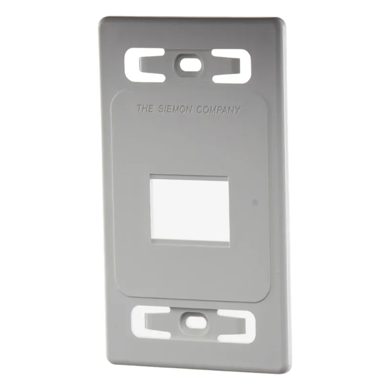Placa de Pared Modular MAX, de 2 Salidas, Color Blanco