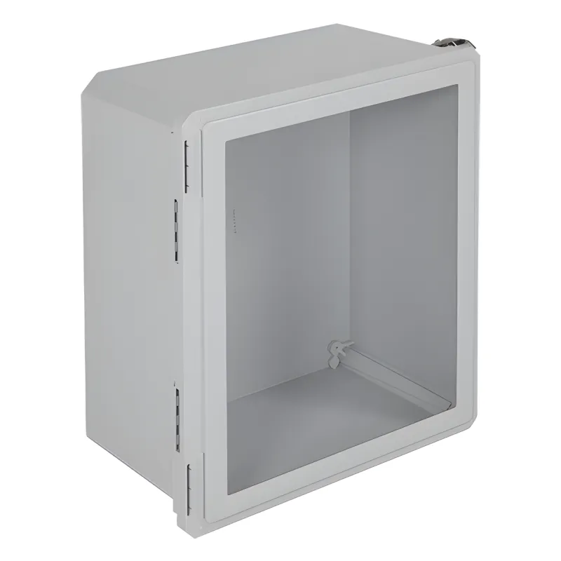 Gabinete de Fibra de Vidrio, IP66 para Uso en Interior o Exterior y Puerta Transparente Removible