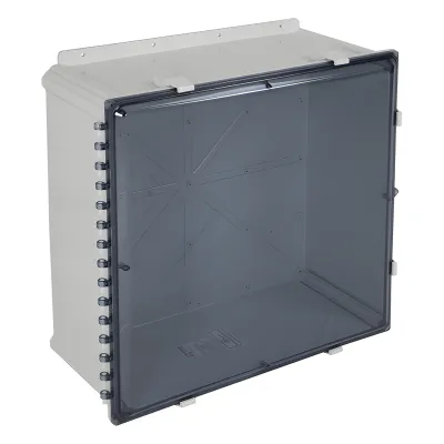 Caja De Policarbonato Con Puerta Tintada, 24Hx24Wx10D Pulgadas (609.6 x 609.6 x 254 mm), IP66, Uso Interior Exterior, Listado UL/cUL