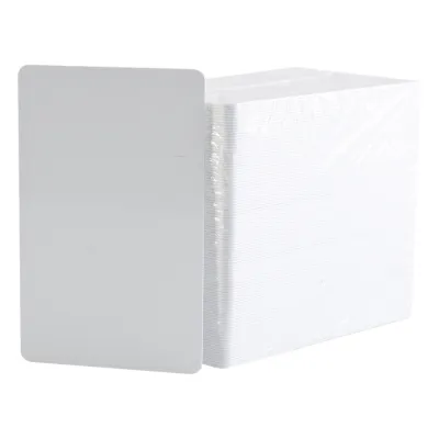 Paquete de 500 Tarjetas UltraCard 10 mil Adhesivas Imprimibles por un sólo lado / Para pegar sobre tarjetas/ CR79