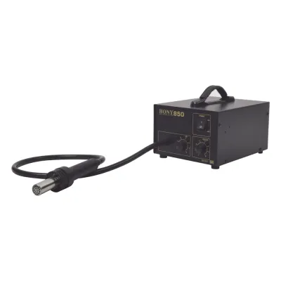 Estación para soldar SMD (Aire caliente) de 20W con 4 boquillas.