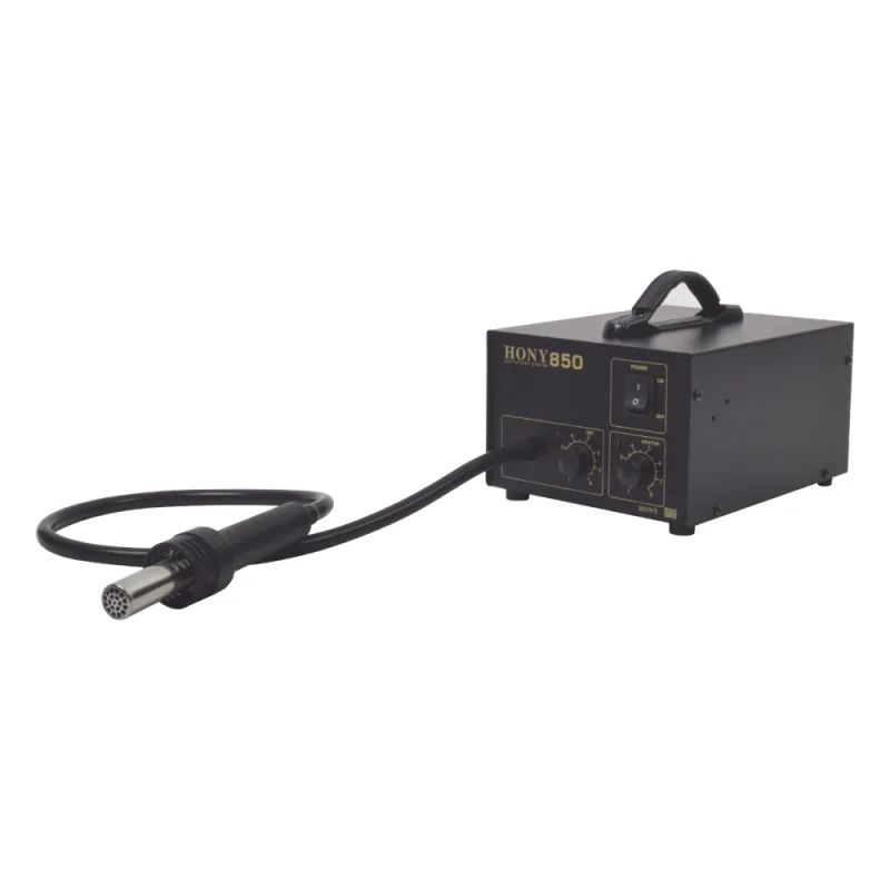 Estación para soldar SMD (Aire caliente) de 20W con 4 boquillas.
