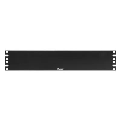 Tapa Ciega Para Rack Estándar de 19in, Plano, de Acero, 2UR, Color Negro