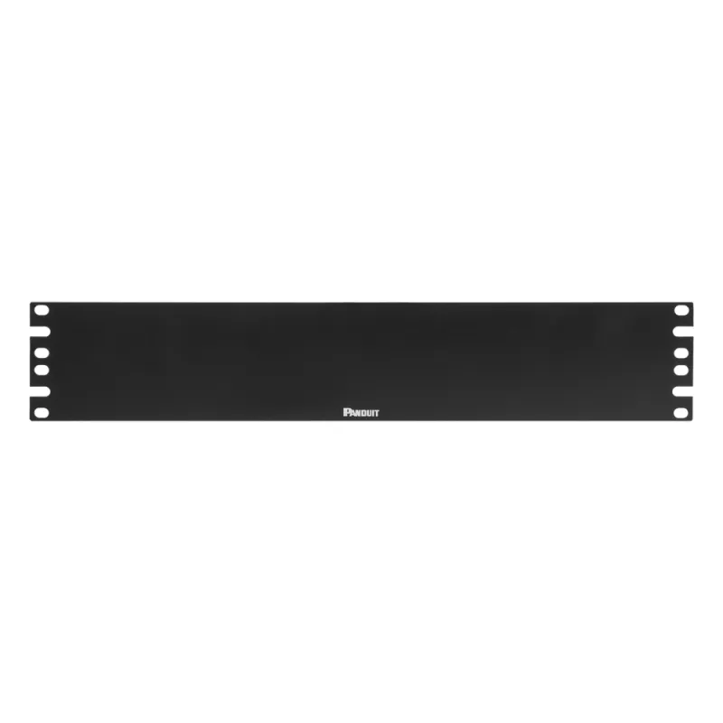 Tapa Ciega Para Rack Estándar de 19in, Plano, de Acero, 2UR, Color Negro