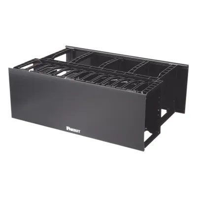 Organizador de Cables Horizontal NetManager de Alta Densidad, Doble (Frontal y Posterior), Para Rack de 19in, 4UR
