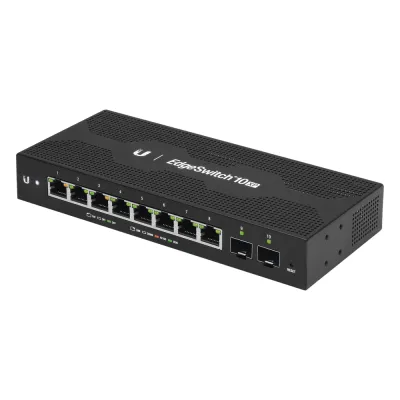 EdgeSwitch 10X Administrable de 8 Puertos Gigabit PoE Pasivo 24VDC + 2 Puertos SFP