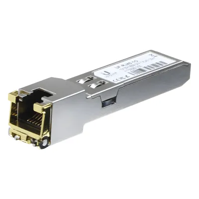 UFiber Módulo Ethernet RJ45 a SFP+ 1/10 Gbps, distancia hasta 100 m (1 Gbps) o 30 m (10 Gbps)