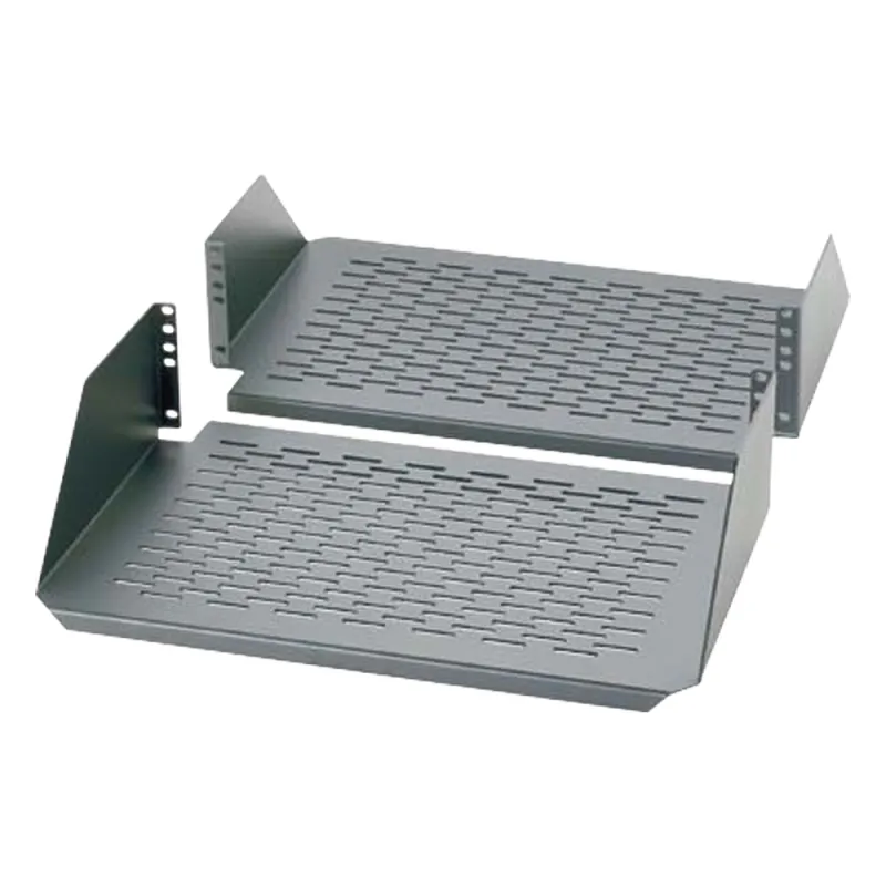Charola Para Soportar Equipos en Rack de 19in, Ventilada, Frontal y Posterior, Capacidad de 136 Kg, 3UR