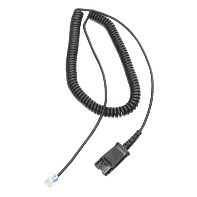 Cable adaptador para diademas modelo HT101, HT201 y HT202 para compatibilidad con teléfonos Grandstream, análogos, digitales, etc.