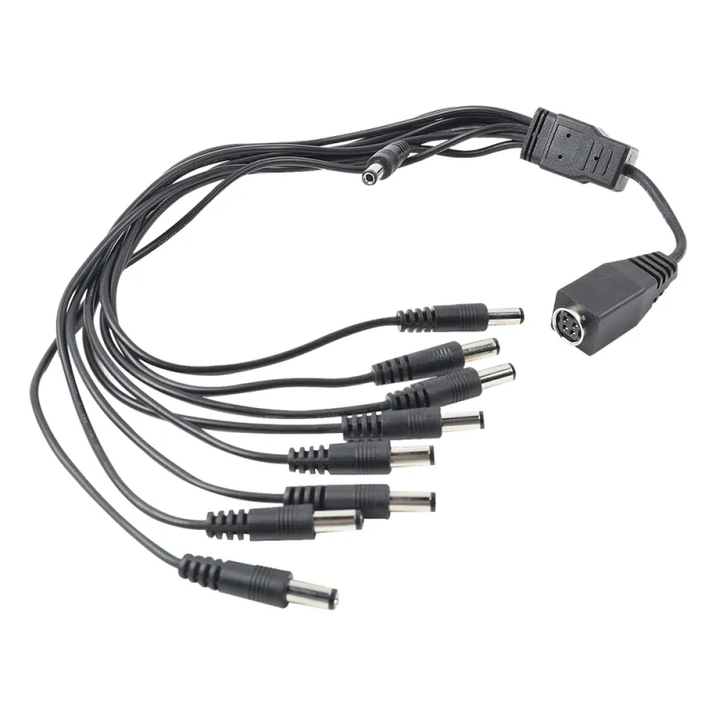 Cable con 9 Vías para Alimentar 8 Cámaras TurboHD y DVR TurboHD Epcom / Hikvision
