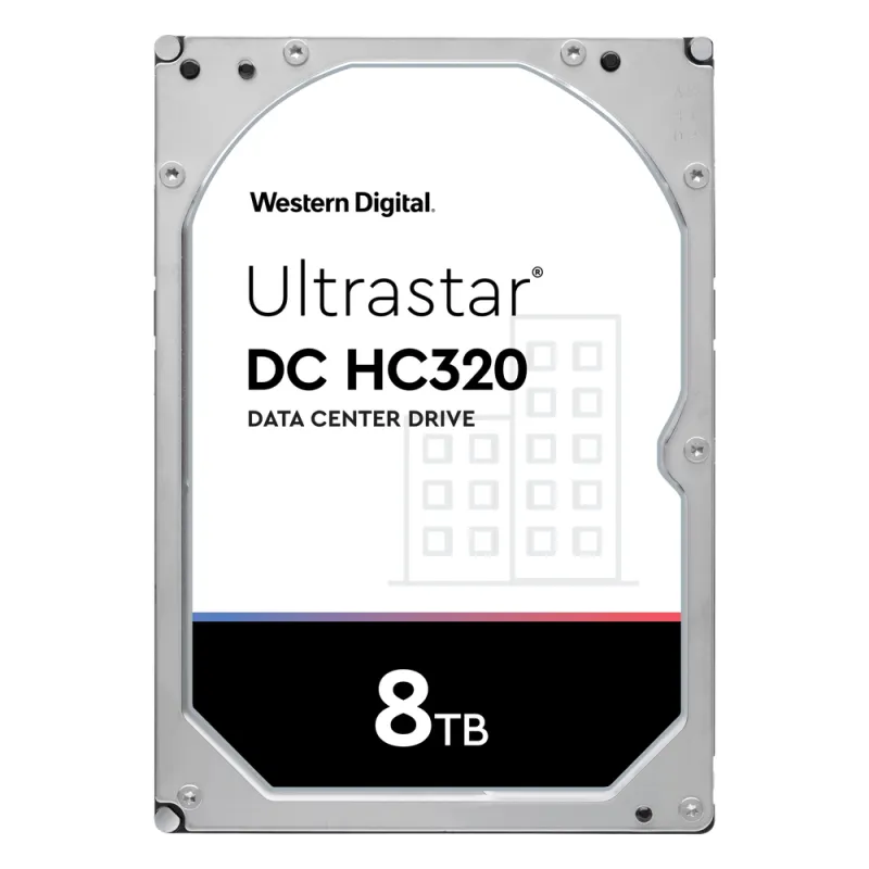 Disco Duro Enterprise 8 TB / Wester Digital (WD) / Serie Ultrastar / Recomendado para Data Center y NVRs de Alta Capacidad / Alto Performace