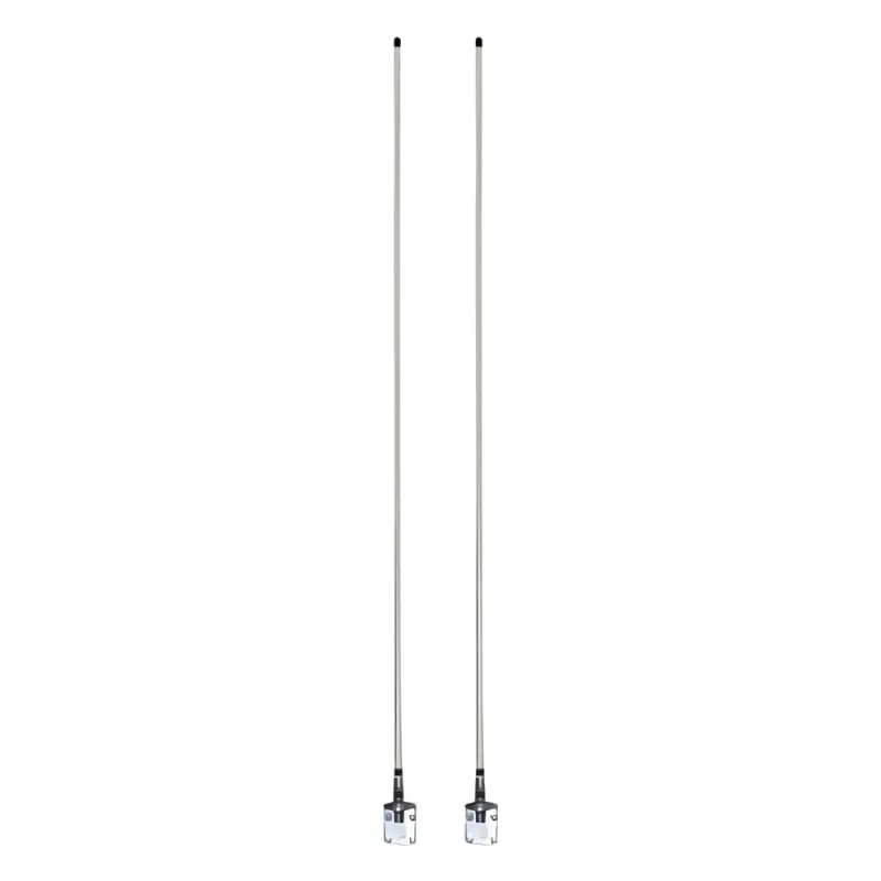 Antena Móvil Doble para Rango de Frecuencia de Banda Civil (CB) 26.960 - 27.400 MHz.