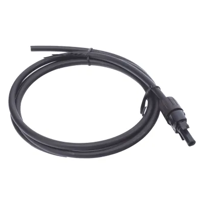 Cable Fotovoltaico 1.5 m, Negro, Calibre 10 AWG con Terminal MC4-H en un Extremo