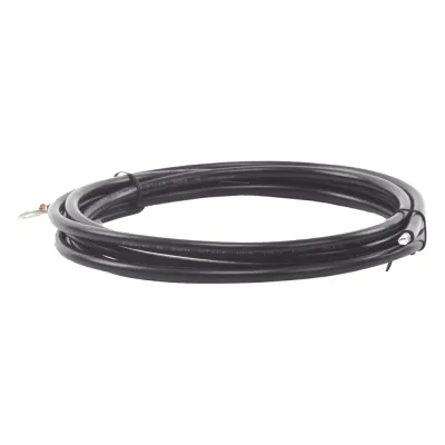 Cable para Controlador, 3.0 m, Negro, Calibre 8 AWG con Terminal de Ojo en un Extremo
