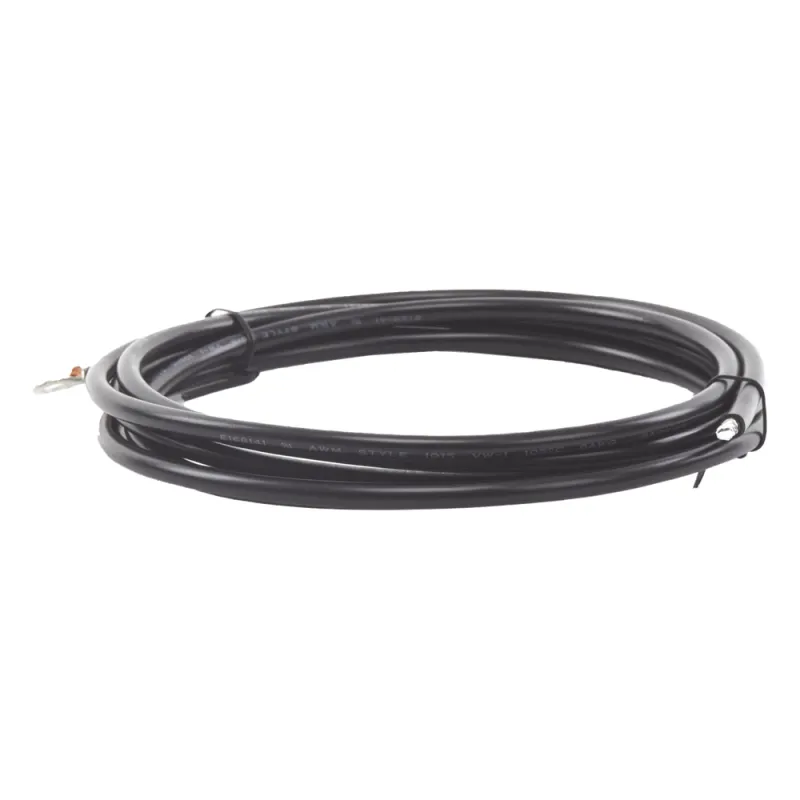 Cable para Controlador, 3.0 m, Negro, Calibre 8 AWG con Terminal de Ojo en un Extremo
