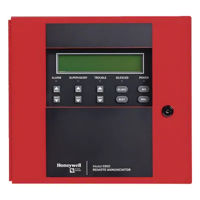Anunciador remoto de 4X40 caracteres con 4 teclas de función programables para paneles Silent Knight Serie 6000