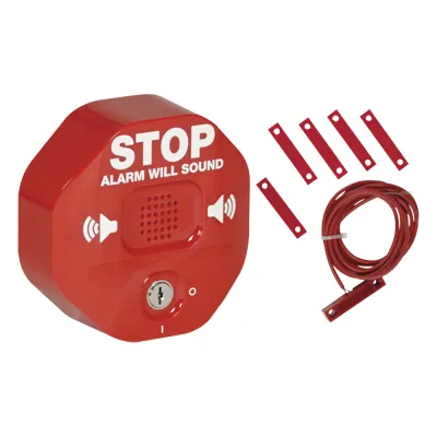 Alarma Multifunción Exit Stopper® para proteger puertas dobles (incluye contactos magnéticos)