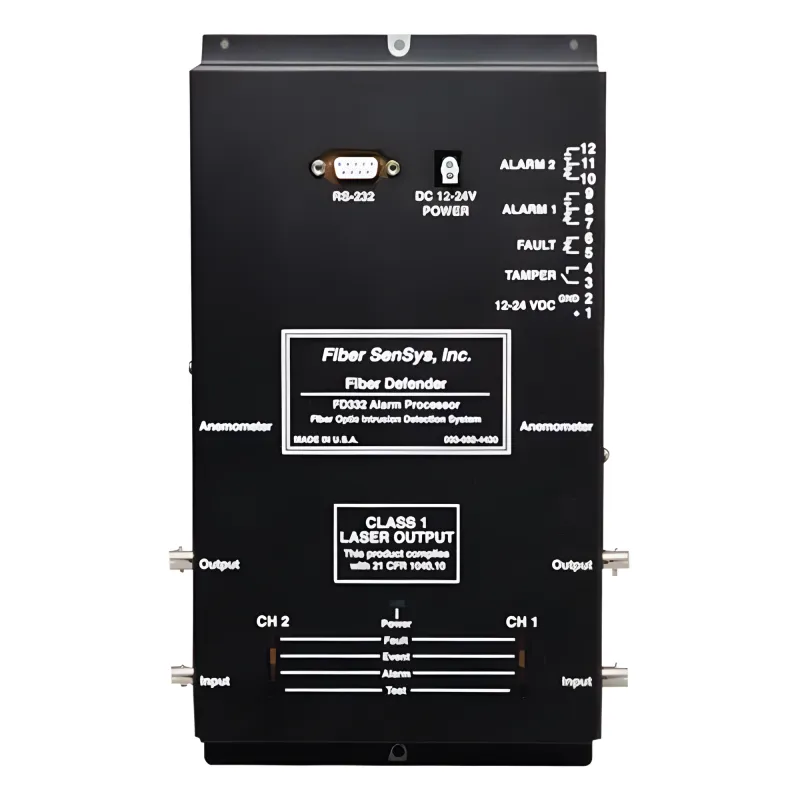 Sensor de Seguridad Perimetral de 2 Zonas / Detección por Fibra Óptica Sensitiva/ Rango de 0 hasta 5 Km de Detección / Comunicación IP