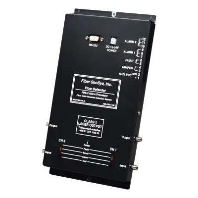 Sensor de Seguridad Perimetral de 1 Zona/Detección por Fibra Óptica Sensitiva / 0 a 5 Km de protección/ Hasta 20 Km de fibra insensitiva/ Comunicación IP