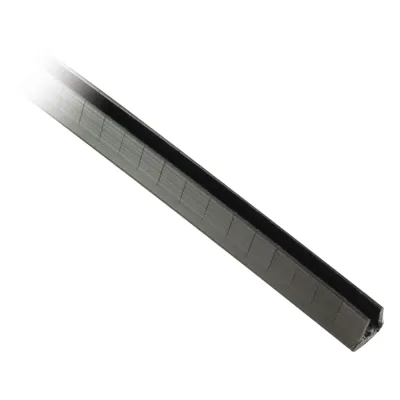 Cubre-filos Ranurado con Adhesivo, para Bordes de 1.6 a 2.5mm, de 30.5m de Largo, Color Negro
