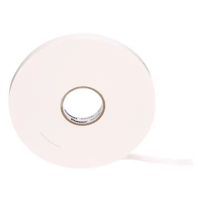 Cinta Doble Cara, con Adhesivo Acrílico, 19.1mm de Ancho, Rollo de 65.5m, Color Blanco