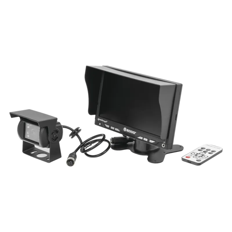 Camara de Reversa Alambrica y Monitor para Vehiculos de Trabajo y Montacargas