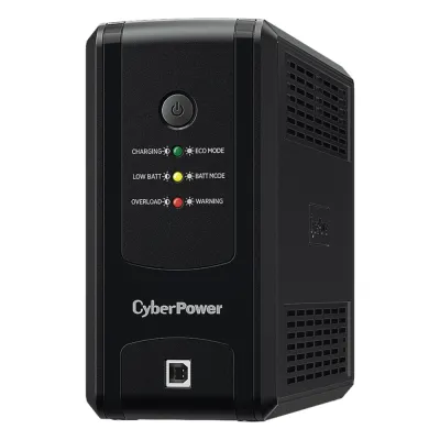 UPS de 750 VA/375 W, Topología Línea Interactiva, Entrada 120 Vca NEMA 5-15P, y 8 Salidas NEMA 5-15R, Puerto USB, Con Regulador de Voltaje (AVR)
