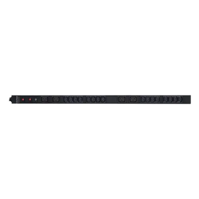 PDU Básico para Distribución de Energía, Entrada 200-230 Vca NEMA L6-30P, Con 16 Tomas C13 y 4 C19, de Instalación Vertical, 30 Amp, 220 Vca