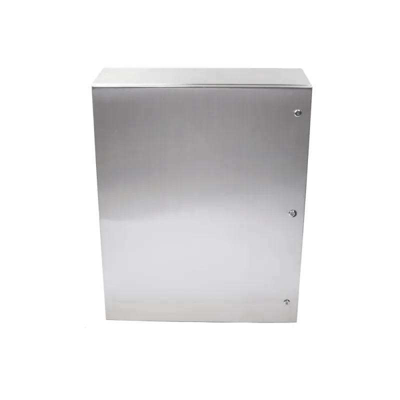 Gabinete de Acero Inoxidable IP66 Uso en Intemperie (800 x 1000 x 300 mm) con Placa Interna Galvanizada.