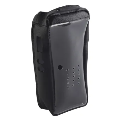 Funda de piel reforzada con visor frontal transparente, para radios NX-200, NX-300.