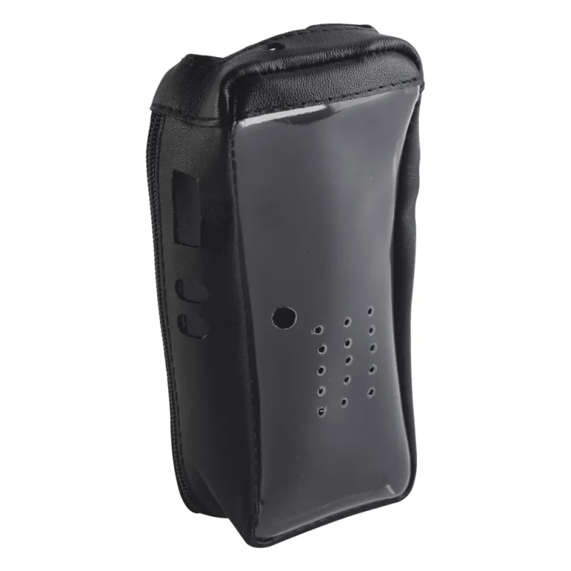 Funda de piel reforzada con visor frontal transparente, para radios NX-200, NX-300.