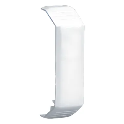 Unión recta de tapa, para uso con canaleta T45, Material PVC Rígido, Color Blanco Mate