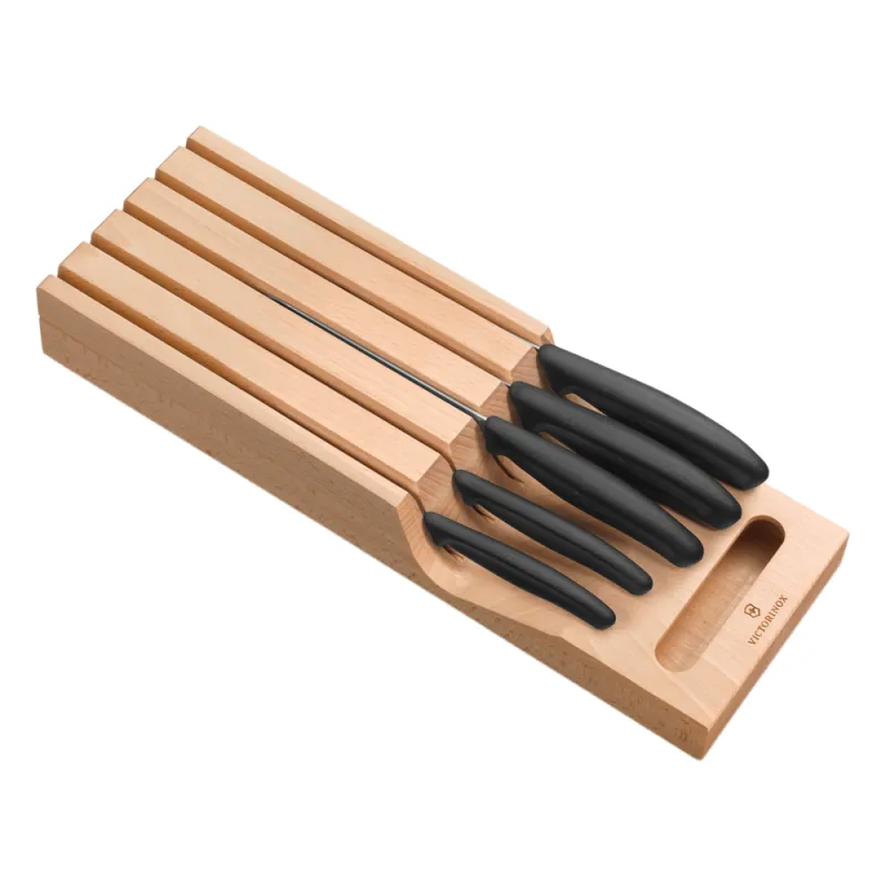 Portacuchillos de Cajón y 5 Cuchillos Swiss Classic