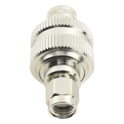 Conector SMA Macho Inverso de Anillo Plegable para RG-8/U, 9913, LMR-400, Níquel/ Oro/ Teflón.