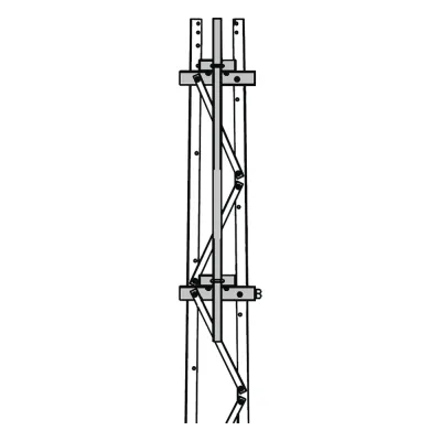 Mástil 2-3/8" x 1.8 m para Montaje en Cara de Torre Super Titan Secciones 1 a 3.