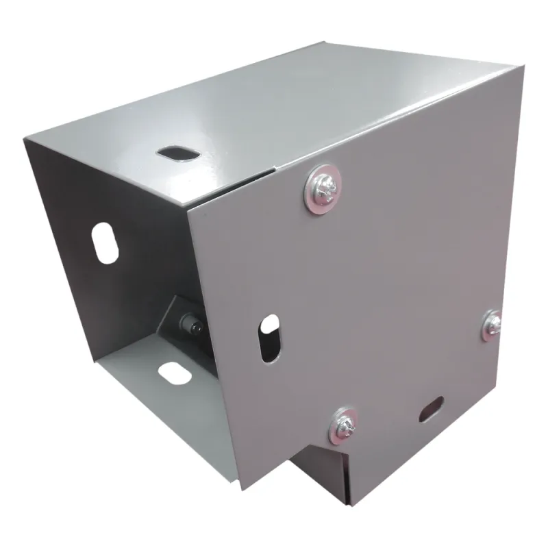 Derivación codo horizontal de 90 grados 100 x 100 mm, fabricado en lámina de acero al carbón