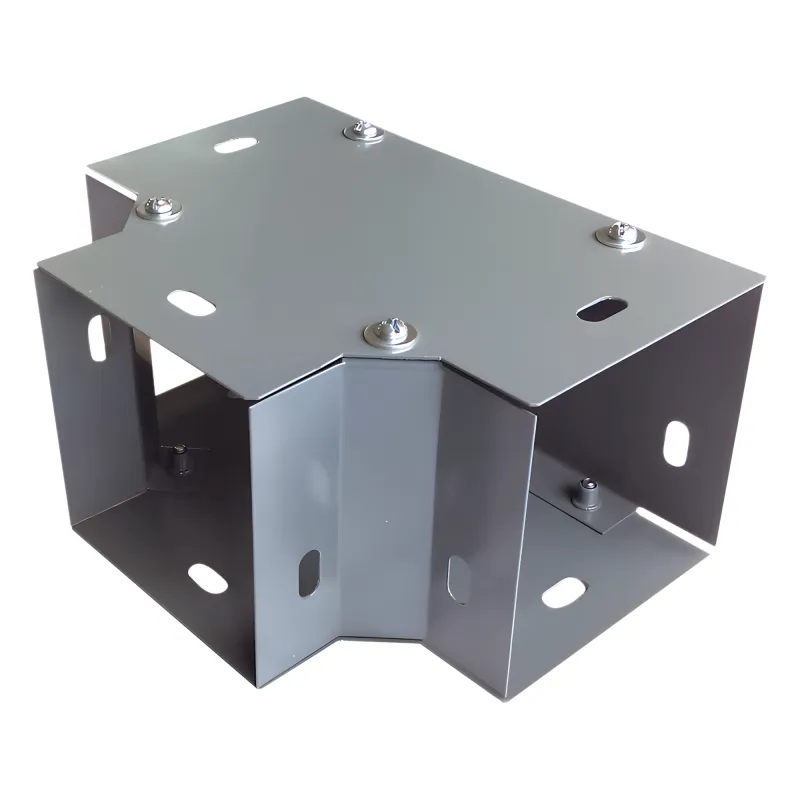 Derivación "T" horizontal 100 x 100 mm (3.94 x 3.94 pulg.), fabricado en lámina de acero al carbón