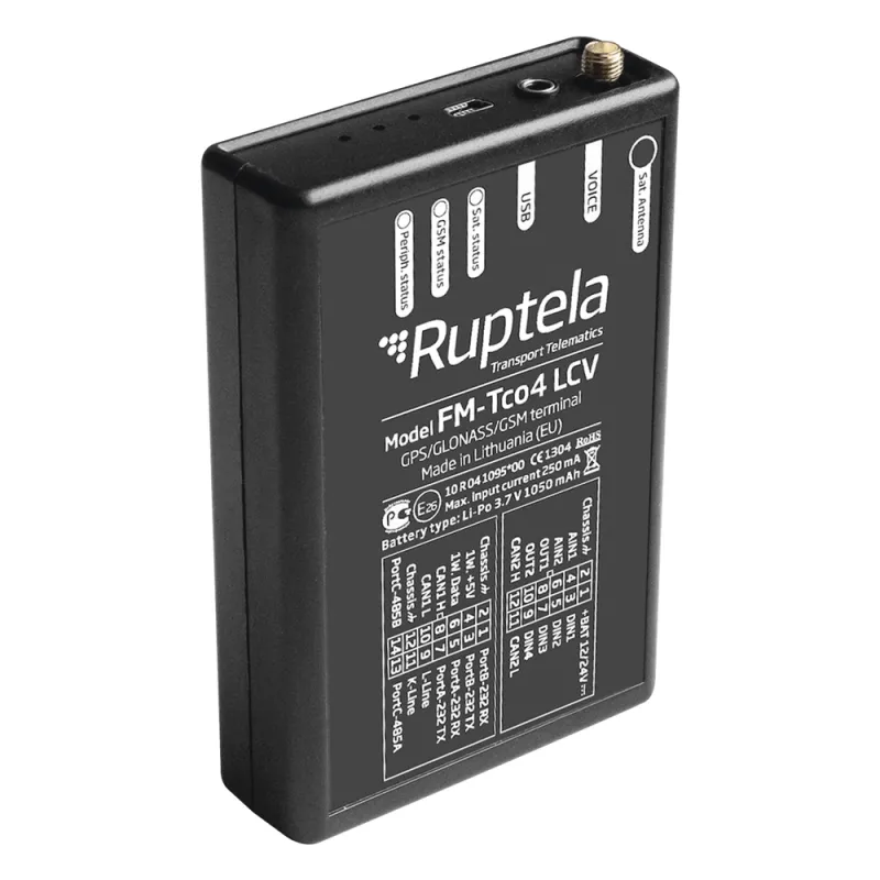 Localizador vehicular 3G con puerto de audio y puertos seriales