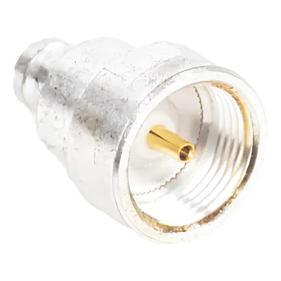 Adaptador UNIDAPT Hembra a Conector SMB Plug (Pin Hembra), Plata/ Oro/ Teflón.