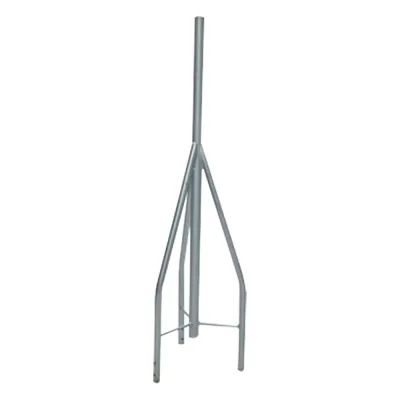 Tramo de Remate / Copete, tubo industrial 1 1/4" con tubo central 2 3/8" (Ced. 30), galvanizado por inmersión en caliente.