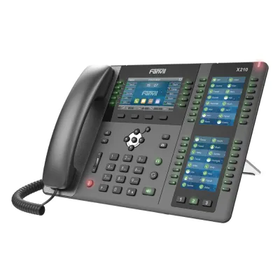 Teléfono IP ideal para recepción hasta 20 líneas SIP, PoE, 106 botones DSS, Bluetooth integrado para diademas, puertos Gigabit, soporta recepción video