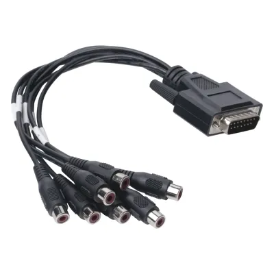 Adaptador de 7 entradas de Audio para DVR´s epcom y HIKVISION