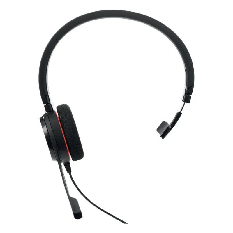 Jabra Evolve 20 Mono con conexión USB, micrófono con cancelación de ruido de última generación, configuración Plug and Play, Certificación Microsoft Teams (4993-823-109)