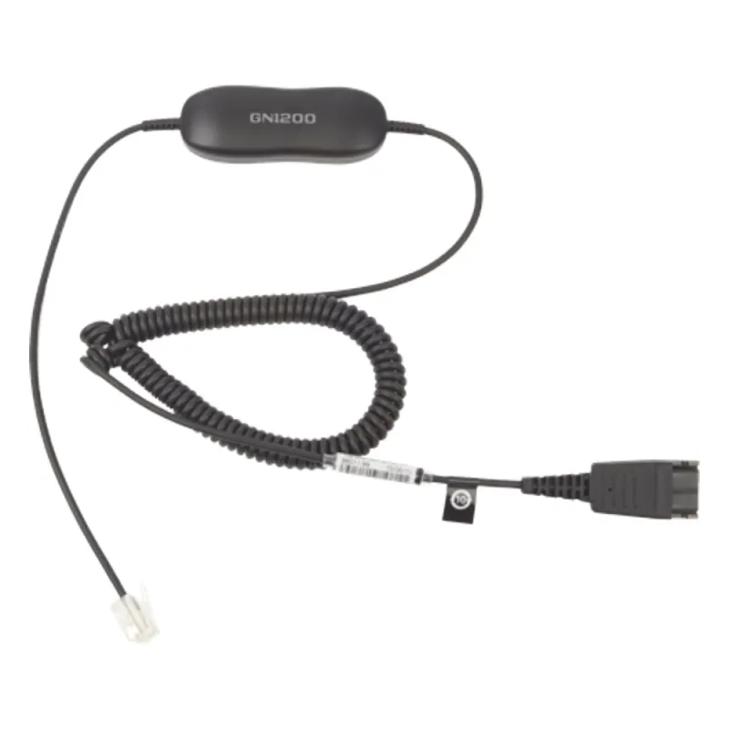 Jabra GN1200 cable enroscado con conexión QD y RJ-9 (88011-99)