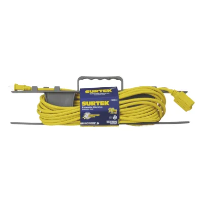 Extensión Eléctrica de Uso Rudo 6 metros / 127 V CA 10 A Máximo / Color Amarillo.