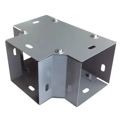 Derivación "T" horizontal 65 x 65 mm, fabricado en lámina de acero al carbón