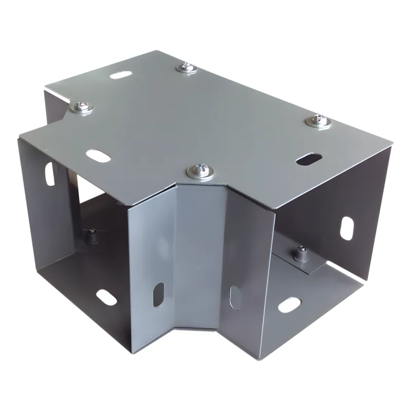 Derivación "T" horizontal 65 x 65 mm, fabricado en lámina de acero al carbón