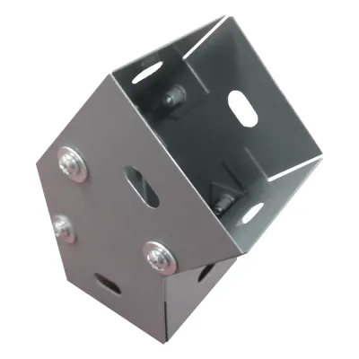 Derivación codo horizontal de 45 grados 100 X 100 mm, fabricado en lámina de acero al carbón